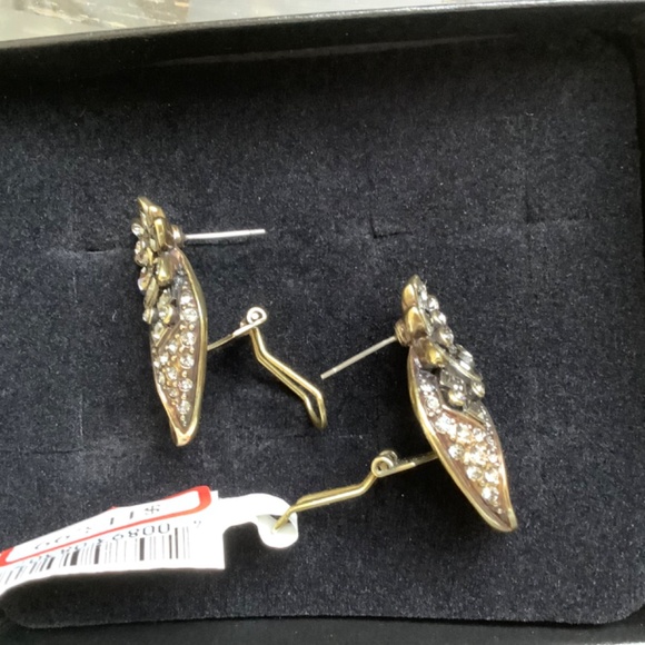 Heidi Daus Rare Earrings Anything Bling Grey/Clear Crystals from Saks 5th - Picture 13 of 14